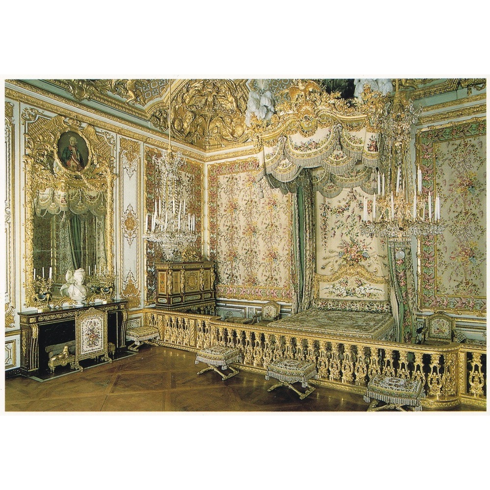 Chateau Versailles Queen Marie Antoinette Postcard Vintage Rococo Royalcore